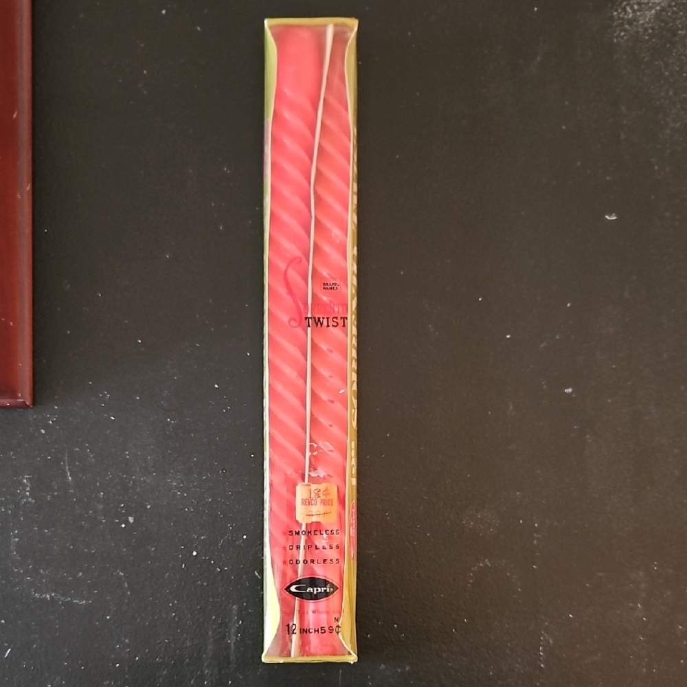 Capri Red Twist Candles